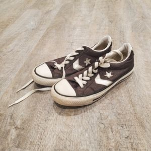 EUC Converse Silver Glitter Sneakers Size 6